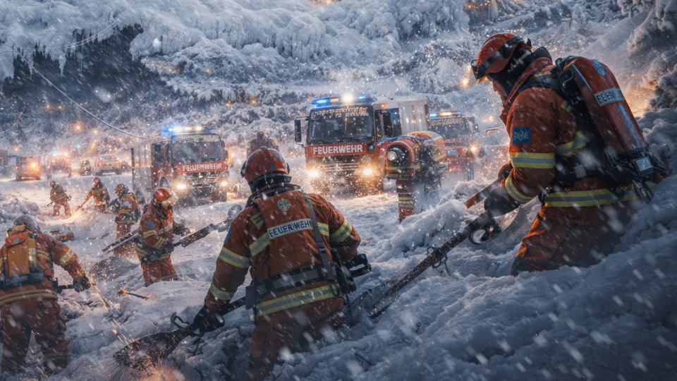 This is imaginary rendering of the situation in Austria on February 20, 2026. Illustration executed by Chat GPT from a prompt by Bjorn Ulfsson, CTIF.