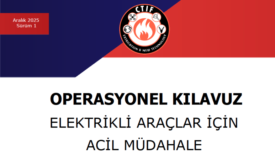 Screen shot of the Turkish version of the EV fire handbook