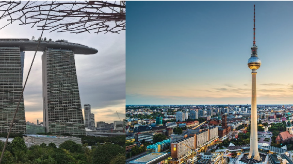 Singapor and Berlin