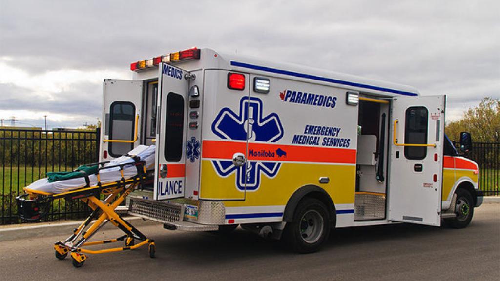 Description	 English: WEMS ambulance with cot Other information 3/4 rear view of typical Manitoba ambulance w/ Stryker Power-PRO™ XT cot Date	9 October 2014 Source	Photoshoot Author	C.bazin