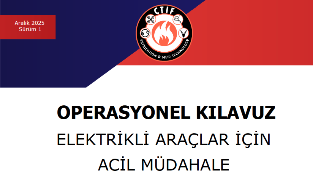 Screen shot of the Turkish version of the EV fire handbook