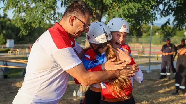 From the first firefighting sports competition in Bulgaria, August 2025.