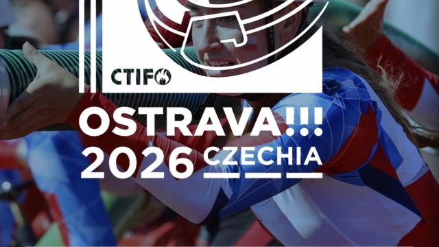 CTIF poster for the Ostrava Fire Sports Competitions 2026