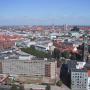 Hanover. Wikipedia Commons License. The skyline of Hannover as seen from the top of the New Town hall. The Aegidienkirche can be seen on the right, the Opera house is the green roofed greek style building on the right further back. In the center is the former TV tower. The church on the left is the Market Church tower and in front of that the Old City Hall  Image taken by Chris 73